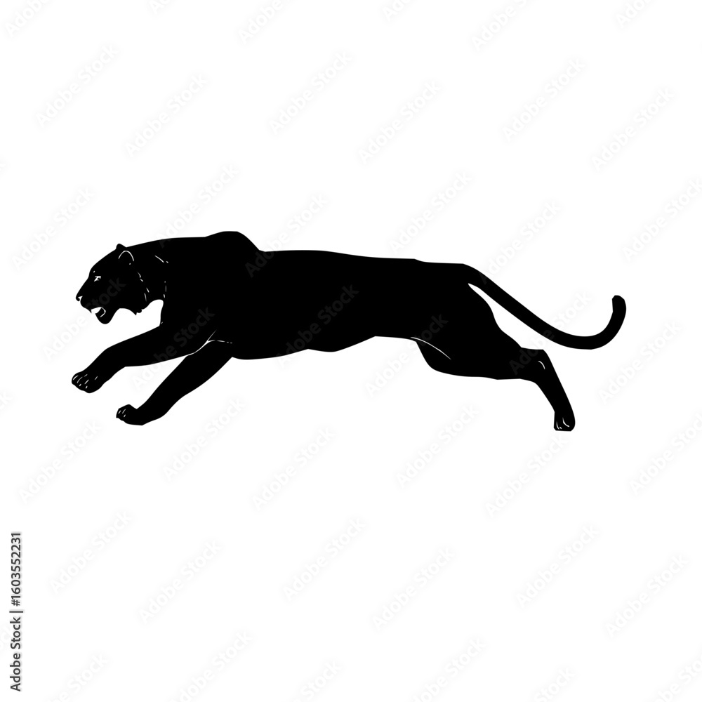 Poster futuristic panther ai artificial intelligence machine learning neural network deep learning tech ani