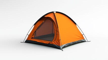 3D render of portable travel tent folded