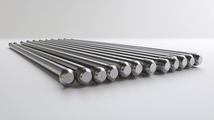 3D render of screw set arranged