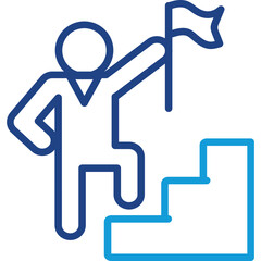 Leadership Competency line color icon