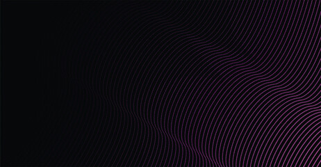 Naklejka premium Abstract background featuring curved, concentric lines in a gradient from dark to light purple, creating a wavy pattern.