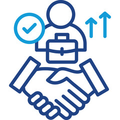 Succession Communication line color icon