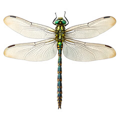dragonfly isolated on white
