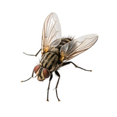 fly on white background