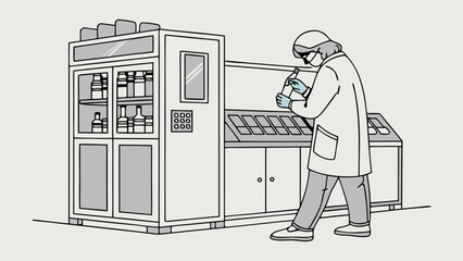 Scientist Conducting Research in a Laboratory Environment.