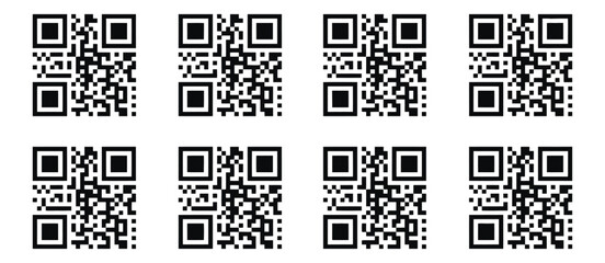 Fototapeta premium QR Code, Scan Me Template for UI/UX Demos, Print Mockups, and Design Projects