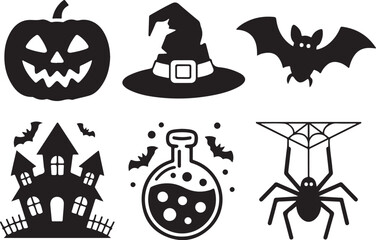 Spooky Witchcraft Elements

