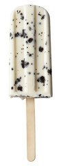 Indulge in a tasty cookies and cream popsicle treat perfect for cooling down during summer days