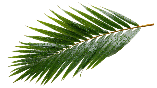 Closeup of a vibrant green leaf with refreshing water droplets, symbol of nature's beauty