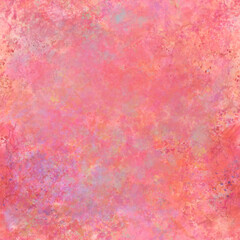 Peach pink shades Abstract blurry painted seamless pattern of transparent colorful strokes, blots, spots, splashes Grunge effect Grainy multicolor background