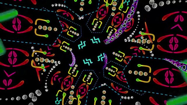 Psychedelic 3d tunnel VJ loop HD