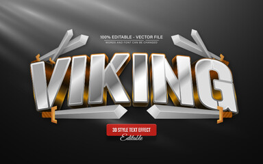 Viking Nordic Text Effect Editable