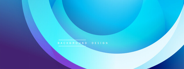 Abstract fluid shapes, vibrant blues, purple gradient. Modern design element for backgrounds, presentations. Smooth curves create dynamic visual.