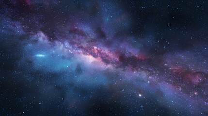 Obraz premium Beautiful Milky Way background image Generated image Stock Illustration