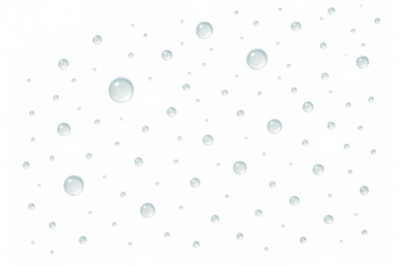 Water droplets flowing down transparent surface, generating crisp, clean visual representation in vector graphic design