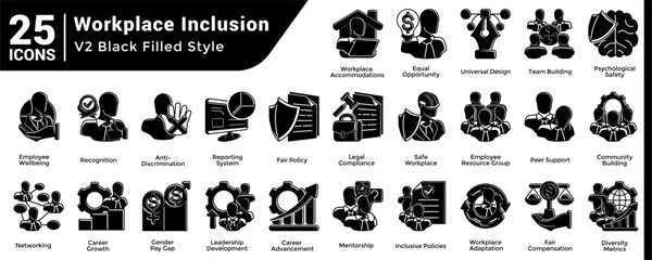 Fototapeta premium Workplace Inclusion Workplace Inclusion Bundle H25 V02