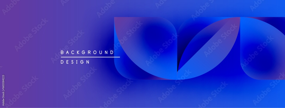 Poster abstract gradient design. flowing shapes create dynamic visual effect. modern background suitable fo