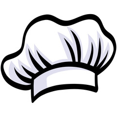 Chef Hat Cartoon Illustration Drawing Art Vector