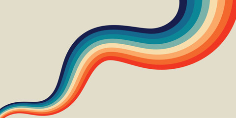 retro abstract colorful  strips background