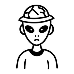 A hand drawn style icon depicting a tentacle flower

