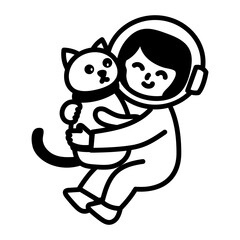 A hand drawn style icon depicting a tentacle flower

