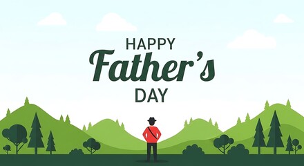 Naklejka premium Celebrating fathers with joy and love on this special fathers day holiday