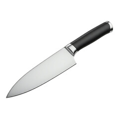 Large stainless steel chef knife with ergonomic handle, sharp blade for chopping, slicing and home food preparation