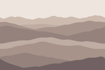 Layered Mountain Landscape mountains nature