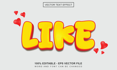 Like Text Effect