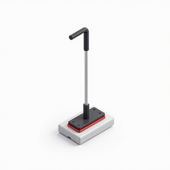 Isometric Mop 3D Model Cleaning Tool - Isometric illustrations
