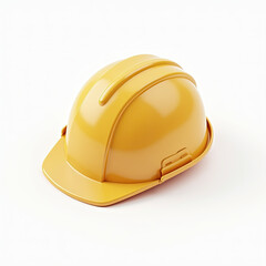 Yellow Hard Hat Safety Helmet Construction - 3D renders