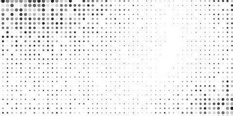 Modern dotted halftone gradient texture. Vanishing polka dot simple design abstract
