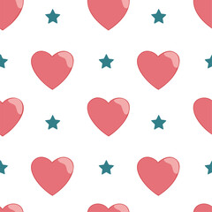 seamless pattern with hearts