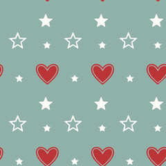 seamless pattern with hearts