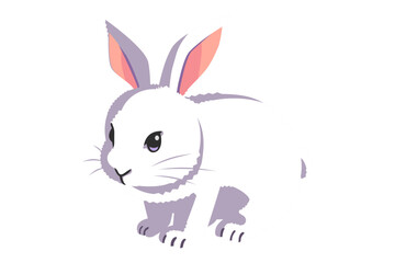 Obraz premium 白うさぎ