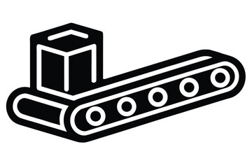 conveyor belt vector icon illustration