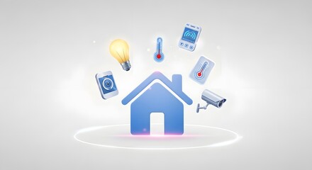 Smart home automation and Internet of Things (IoT) technology concept
