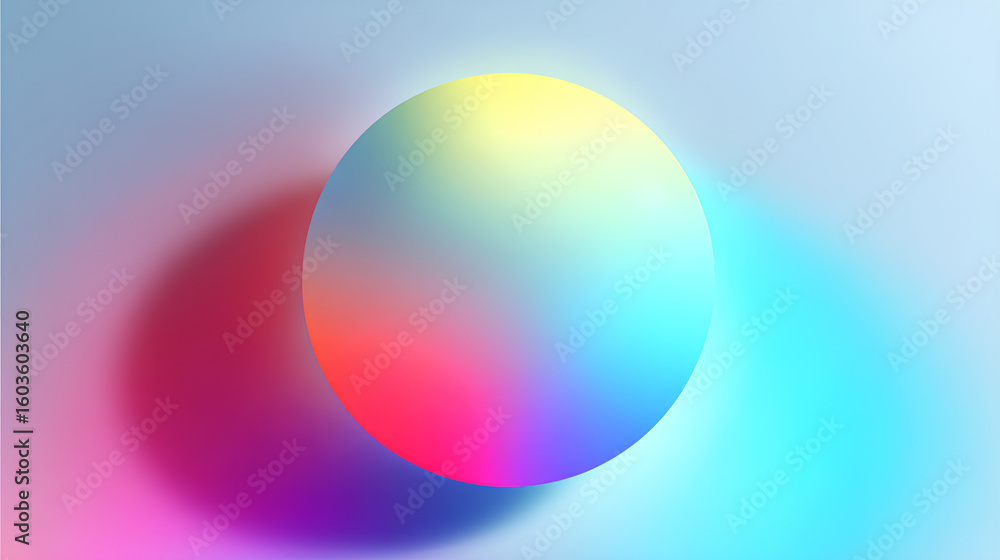 Poster colorful gradient shape blur. blur gradient shape white shape gradient shining circle holographic bl