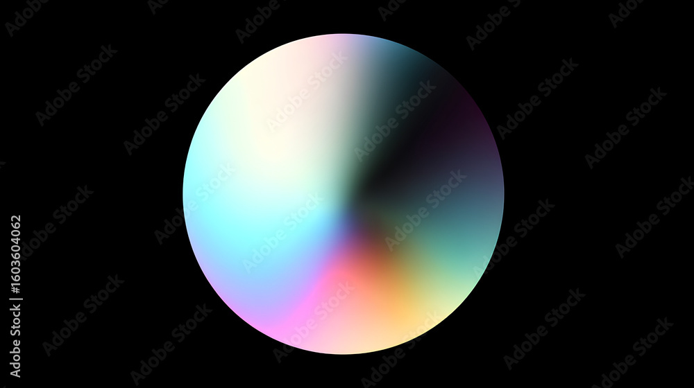 Poster colorful gradient shape blur. blur gradient shape white shape gradient shining circle holographic bl