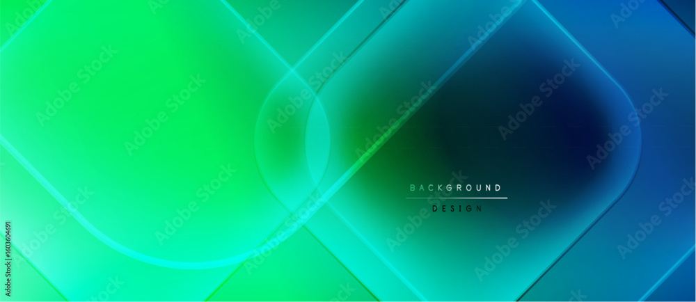 Poster abstract gradient background. overlapping shapes create dynamic visual effect. modern design element