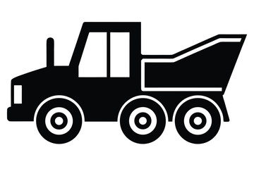 loader truck vector icon illustration