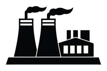 power plant vector icon illustration