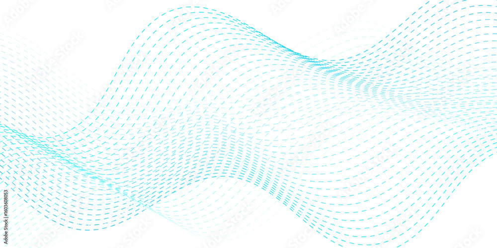 Poster vector wave digital white and blue blend futuristic technology flow tech transparent line stripe ene