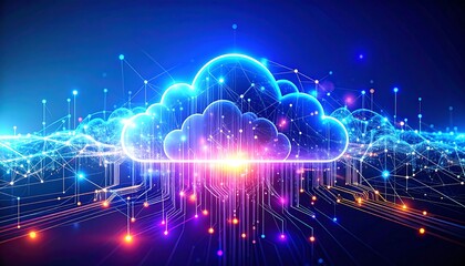 Abstract cloud computing graphic (2)