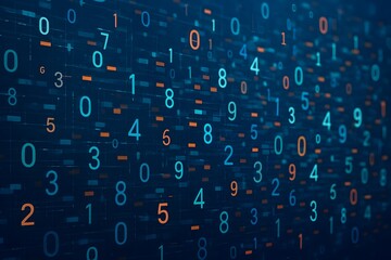 Binary Code Matrix: Digital Data Stream Visualization