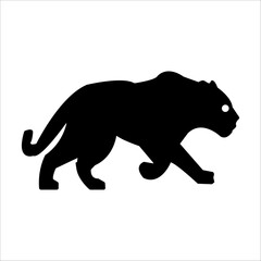  jaguar silhouette icon design template	