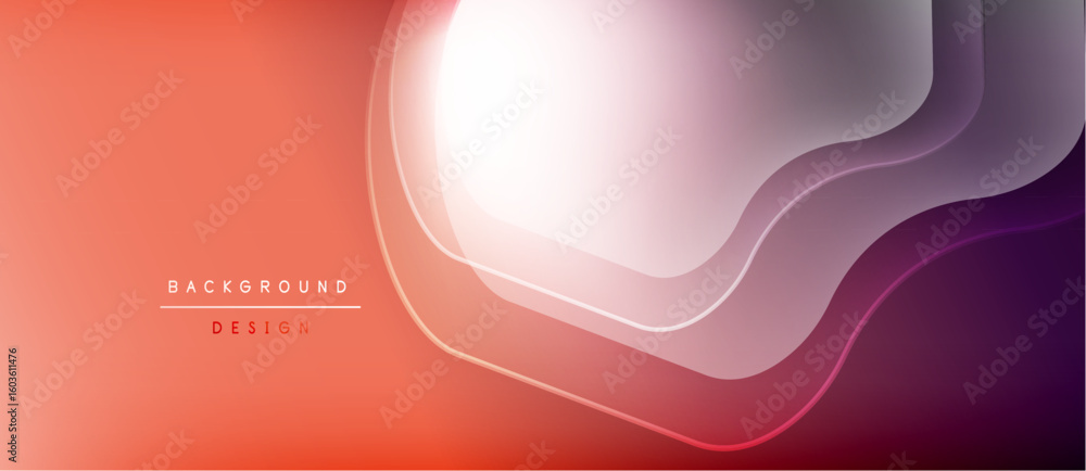 Poster abstract gradient background. smooth layers create dynamic visual flow. warm colors dominate, transi