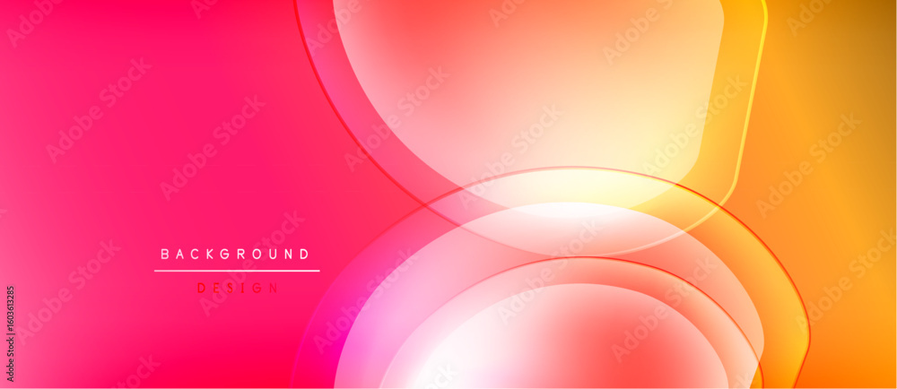 Poster abstract vibrant background. smooth flowing lines create dynamic visual effect. warm color gradients