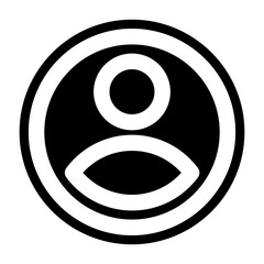 Fototapeta premium Round Account Button