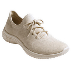 A stylish beige sneaker with a textured finish, perfect for casual outings or workouts.